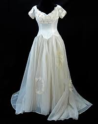 Wedding Dress Vintage 1950s Sylvia Ann Bridal Originals Satin Organza Tulle Wedding Dresses Silk Organza Wedding Dress Sewing Patterns Sewing Wedding Dress