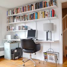 The elfa wall hang system is fully adjustable, therefore allowing you to choose the most ergonomical height for your home office desk. Progress In The Study And How To Build A Hanging Shelving And Desk Unit Plaster Disaster