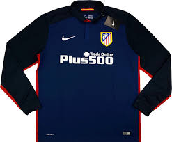 Pennant label inside the collar features the style of the spanish flag. 2015 16 Atletico Madrid B Player Issue Away L S Shirt W Tags Xs Classic Retro Vintage Football Shirts