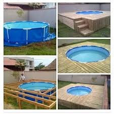 Piscina De Plastico E Madeira Piscinas Portatiles Piscinas Caseras Piscinas Plasticas