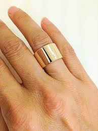 Handmade 10k Yellow Gold Wide Band 10 Karat Gold Extra Wide Ring Wide Gold Band Mens Or Womens Wide 10k Gold Band Pure Gold Bands Wide Bands Wide Rings