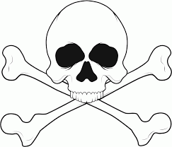 Undead skull coloring page from zombie category. Free Printable Skull Coloring Pages For Kids Coloring Home