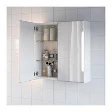 Storjorm Spiegelkast 2 Deur Ingb Verlichting Wit 60x14x96 Cm Ikea Mirror Cabinets Ikea Cabinet Above Toilet