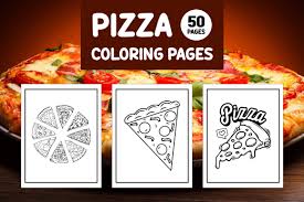 Free printable pizza coloring pages. Pizza Coloring Pages Graphic By Different Design Creative Fabrica