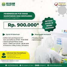 Pemeriksaan Pcr Swab Nasofaring Dan Orofaring Rs Islam Surabaya