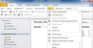 Sign in to access your outlook email account. Wo Befindet Sich Das Menu Extras In Outlook 2010 Und 2013