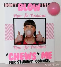 Make This Clever Gum Themed Student Council Board Student Council Campaign Posters Student Council Campaign Student Council Posters