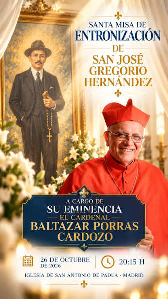 El Médico de los Pobres tendrá un lugar permanente de veneración en Madrid,  a un año de su canonización en Roma., Una celebración que reunirá a la  comunidad venezolana, latinoamericana y española en ...