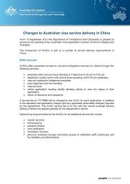 Make payment and collect the visa the china visa fee varies, depending on the applicant's nationality and the number of entries. Changes To Australian Visa Service Delivery In China