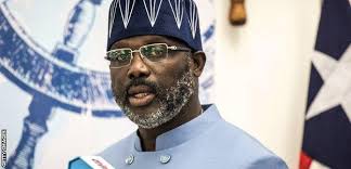 Liberia's President Weah makes stadium gesture to Sierra Leone