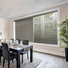 Choose from a variety of stains and painted colors and customize the slat size to your desires. Home Decorators Collection Gray Driftwood Cordless 2 1 2 In Premium Faux Wood Blinds 36 In W X 48 In L Actual Size 35 5 In W X 48 In L 10793478361755 The Home Depot