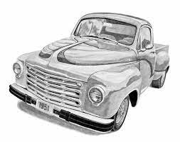1951 Studebaker Pickup Truck Art Print By Daniel Storm In 2021 Studebaker Pickup Trucks Studebaker Trucks