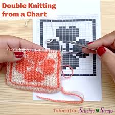 This bubbly knitting pattern, with a simple repeat of 12 rows, it is super easy to memorize. Double Knitting From A Chart Reversible Colorwork Stitches N Scraps