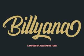 Ed balsamine is a script font with elegant style, bold and looks a little fancy. Billyana Script Font Befonts Com