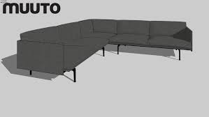 Furniture, lighting and home accessories by leading contemporary designers. Muuto Sofa Outline Corner 3d Warehouse