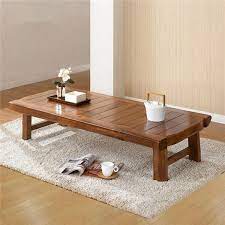 Asian Furniture Japanese Style Floor Low Foldable Table 130 60cm Oriental Design Living Room Anti Foldable Coffee Table Japanese Dining Table Coffee Table Wood