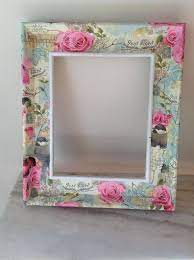 Ver más ideas sobre marcos, bordes y marcos, marcos para fotos. Servilleta De Papel Portarretratos Decorados Manualidades Marcos De Cuadros