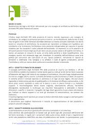 BANDO DI GARA Realizzazione del logo e del titolo istituzionale per ...