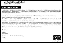 Miga has issued a guarantee of €71.25 million covering unicredit bank austria ag's (uba) shareholder loan to its wholly owned subsidiary, as unicredit bank (asub) in latvia. Unicredit Ghana Limited Home Facebook