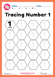 Then they trace the letter a! Preschool Number 1 Tracing Worksheet Pdf Printable For Kindergarten