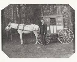 Fred Runge of Onancock and U.S. Mail Rural Free Delivery Wagon, c1910