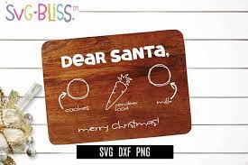Download Santa Cookie Board Svg Dear Santa Merry Christmas Cut File 370109 Cut Files Design Bundles