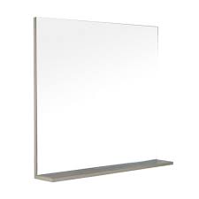 It comes in a range of sizes, starting at 24 x 30 inches and ranging all the way up to 48 x 36 inches, allowing you to find the ideal fit for your space. Lukx Modo David 32 Inch Bathroom Vanity Mirror With Shelf In The Colour Urban The Home Depot Canada