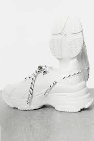 A black and white chunky sneaker. 25 Best Chunky Sneakers For Women Trendy Chunky White Sneakers