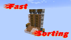 There could be an error that doesn't crash minecraft and is silently ignored. Minecraft Fast Multi Item Per Chest Sorting System Youtube