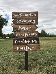 Directional Wedding Signs Wedding Arrow Sign Receptions Etsy Wedding Direction Signs Rustic Wedding Signs Ceremony Signs