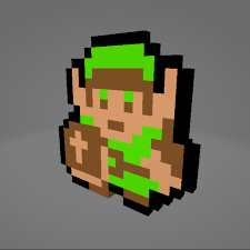 It is not just a link but a medium between your customer and their destination. Download Obj File Link From Zelda 1 Green Tunic Pixel Art Design To 3d Print Cults