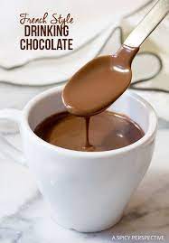 Easy French Hot Chocolate Recipe Drinking Chocolate Http Aspicyperspective Com Hot Chocolate Recipes French Hot Chocolate Recipe Gourmet Hot Chocolate