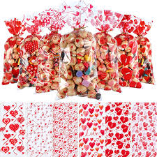 Buy products such as nerds rainbow candy 5 oz. Amazon Com 180 Pieces Valentines Treat Favor Bags Cellophane Plastic Clear Candy Goodie Gift Bags With 200 Pieces Gold And Red Twist Ties For Valentine S Day Party Decorations 6 Assorted Styles Everything Else