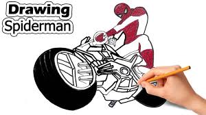 Maybe you would like to learn more about one of these? How To Draw Spider Man Riding His Motorbike Spiderman Motorcycle Drawing Coloring Pages For Kids Coloring Pages For Kids Unicorn Coloring Pages Coloring Pages