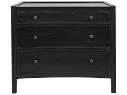 Due to differences in monitors, we cannot be responsible for variations in color between the actual item and your screen. Noir Furniture Bedroom Storage Hand Rubbed Black Three Drawer Nightstand Noigtab245hb