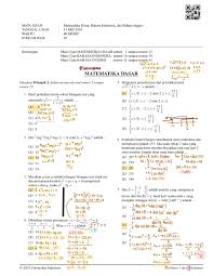 #simak_ui #seleksiptnvideo ini membahas soal simak ui (seleksi masuk universitas indonesia) tahun 2018 matematika ipa kode soal 416 materi polinomial atau su. Ambisnotes Simak Ui Matematika Dasar Tahun 2018 Ambisnotes
