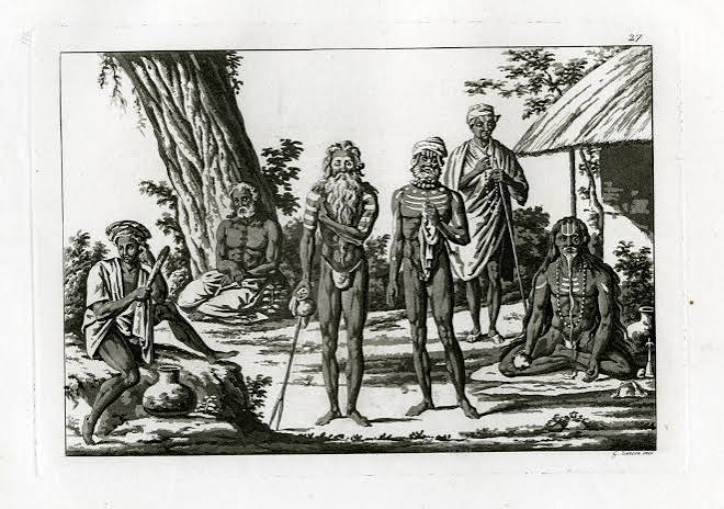 Antique Print-FAKIR PEOPLE-INDIA-ASIA-PL.XXVII.-Ferrario-Zancon-c.1827 · Pictura Antique Prints