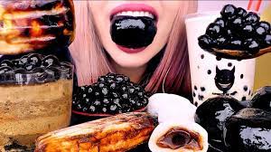 Asmr Boba Party Lava Cake Giant Boba Mochi Best Soft Sticky Eating Lava Cakes Mochi Asmr