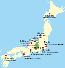 Narita from mapcarta, the free map. Off The Beaten Path Matsumoto Japan Matsumoto Japan Map