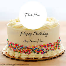 Happy birthday cake with name edit 2021. Happy Birthday Cake With Name And Photo Edit Online Free Cakedayphotoframes