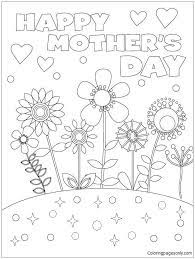 Happy Mother S Day Coloring Page Mothers Day Coloring Sheets Mother S Day Colors Mothers Day Coloring Pages