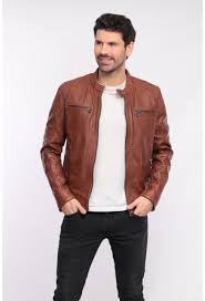Achat portefeuille cuir homme marron à prix discount. Blouson Cuir Homme Veste Cuir Blouson Tendance Pas Cher 2 Moncuir