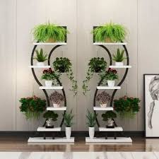 Online Shop Beautiful Nice Pergola For Living Room And Balcony Flowerpot Holder Flower Shel Inside Plants Decor Plant Decor Indoor Interior Plants Decoration