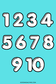 Bubble Numbers Free Printable Numbers 0 ...