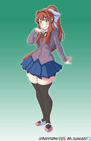 Want to discover art related to thicc? Monika By Jorgestarny On Deviantart Ddlc