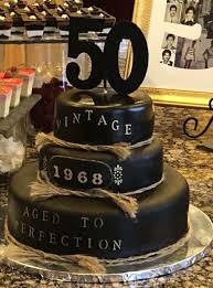 Pick stunning silver decor and dress to the nines for this classy event. 50th Birthday Cake Dad Birthday Cakes 60th Birthday Cakes 50th Birthday Cake