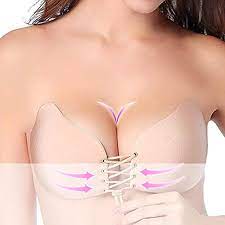 Bei einem engen kleid ist es wichtig, dass deine unterwäsche nicht sichtbar ist und unsere nahtlose unterwäsche ist perfekt als brautdessous. Klebe Bh Tragerloser Bh Push Up Silikon Ruckenfreier Bra Mit Dem Selbstklebendem Bh Fur Abendkleider Ballkleider Brautkleider Weste Und Mehr Amazon De Bekleidung