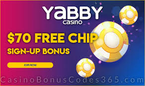 Yabby Casino 70 Free Chip Sign Up Bonus Casino Bonus Codes 365