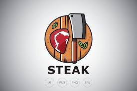 Steak And Knife Logo Template Logo Templates Knife Logo Badge Template
