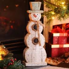 Rustic Winter Snowman Statue 20 In Christmas Decorations Rustic Christmas Table Decorations Christmas Decorations